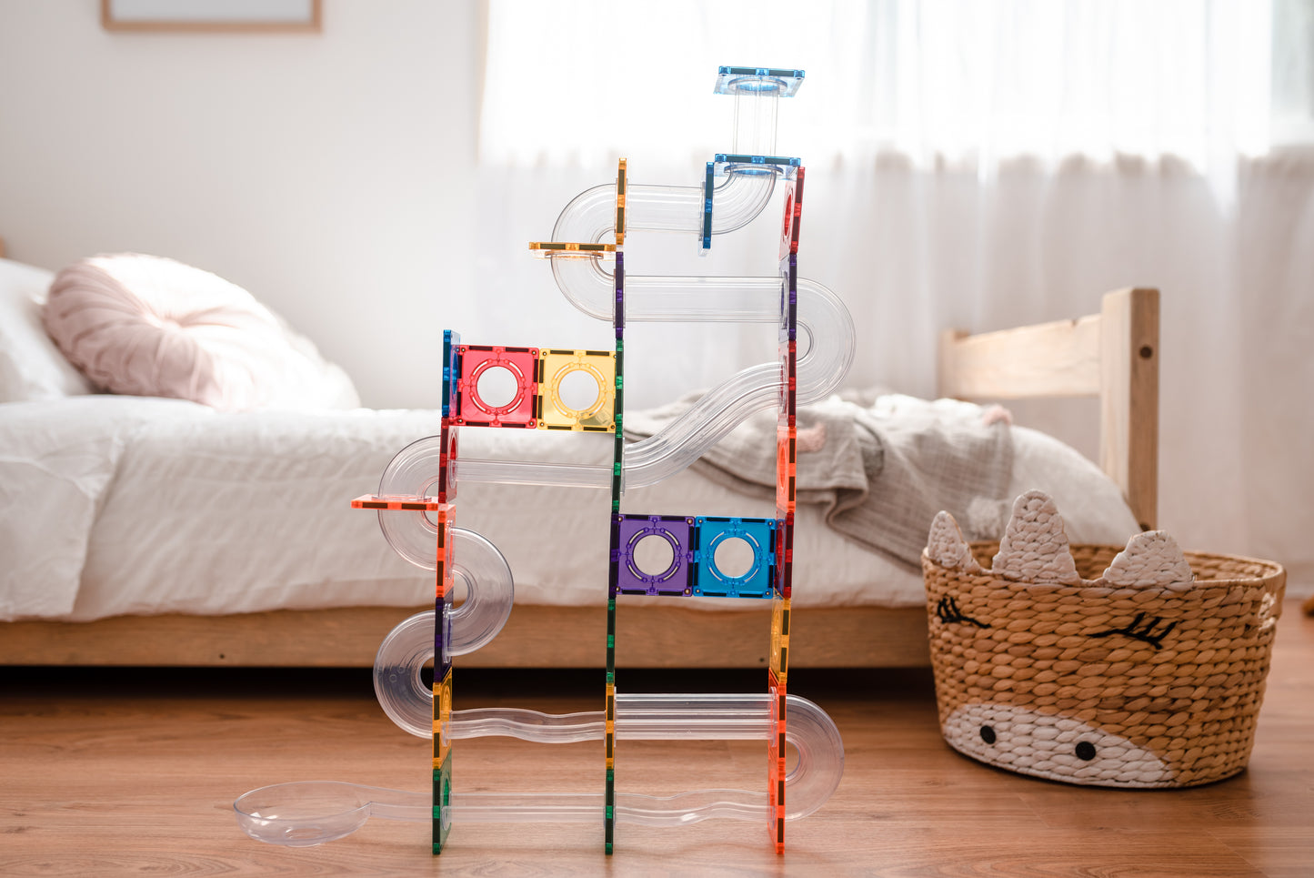 CONNETIX Tiles - Rainbow Ball Run Pack 92 pieces