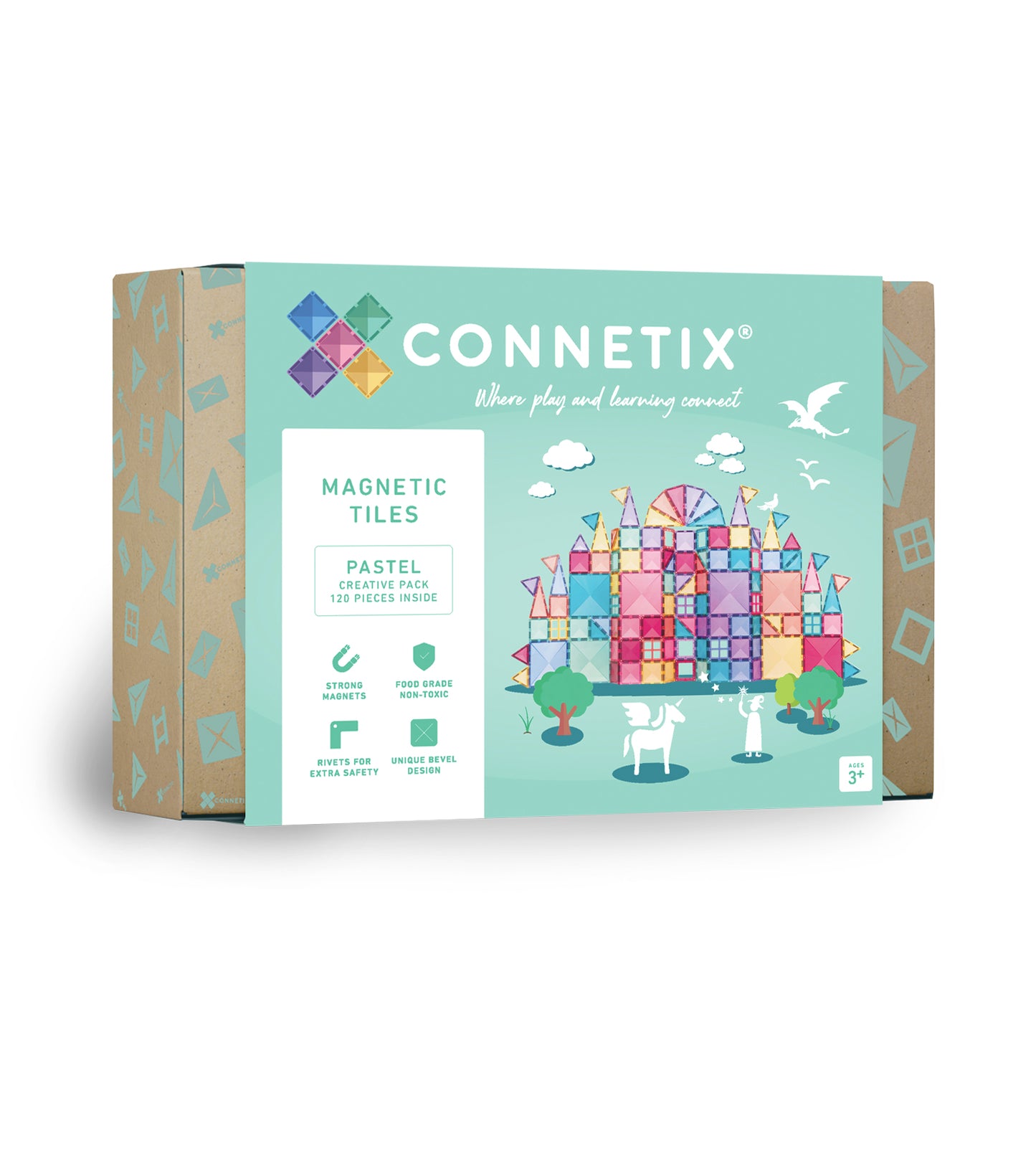 CONNETIX Tiles - Pastel Creative Pack 120 Piece