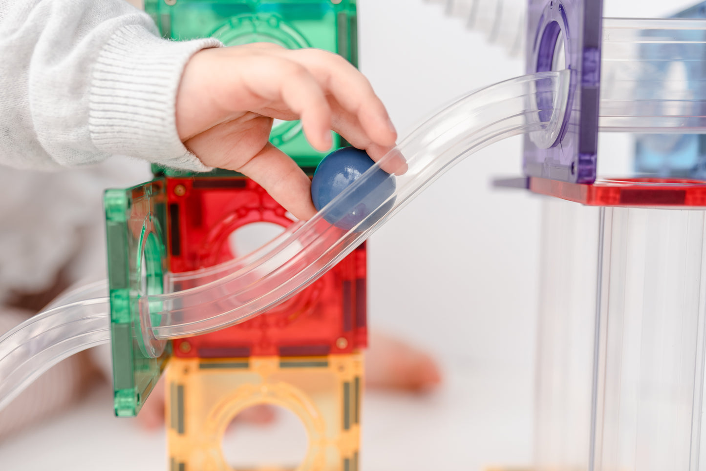 CONNETIX Tiles - Rainbow Ball Run Pack 92 pieces