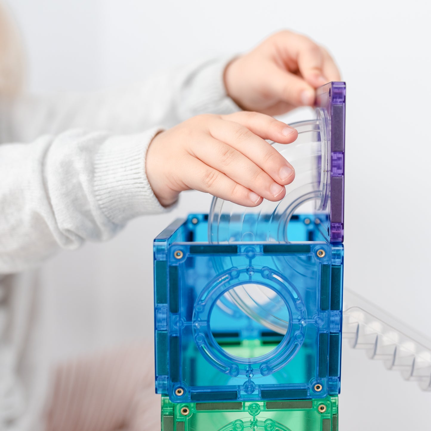 CONNETIX Tiles - Rainbow Ball Run Pack 92 pieces