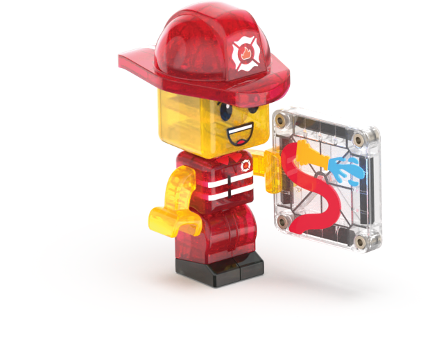 MAGNA-TILES® Fire Station 50-Piece Set