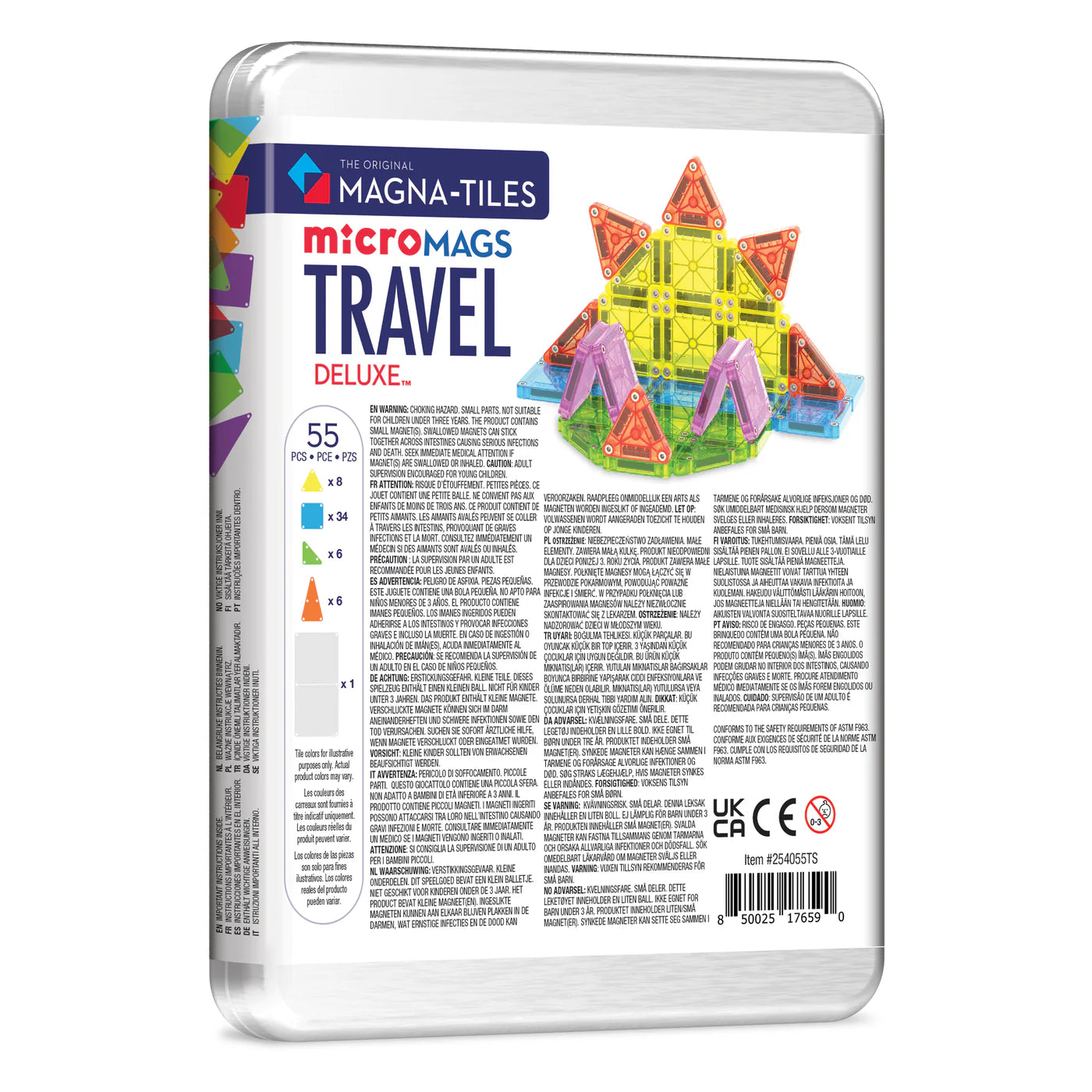 Magna-Tiles® Travel Set Deluxe™ 55 Piece Set