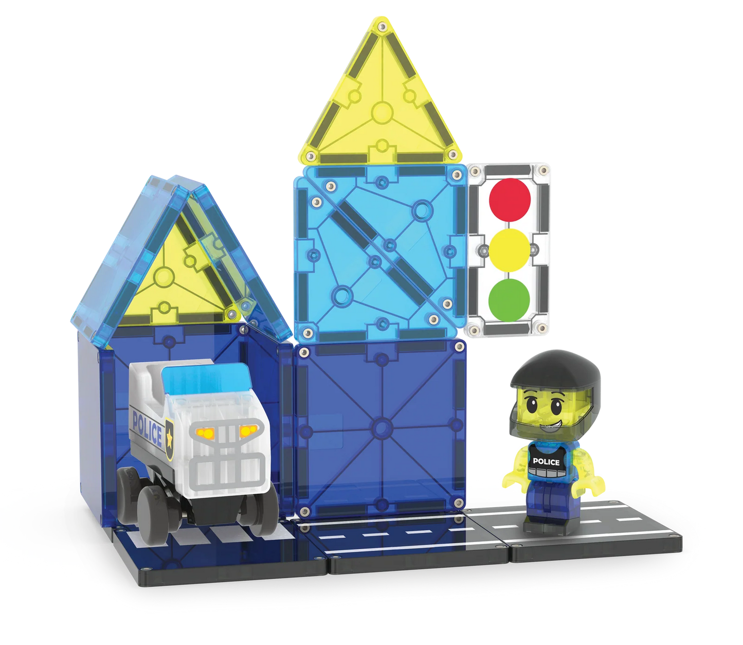 Magna-Tiles Police Patrol™ 20 Piece Set