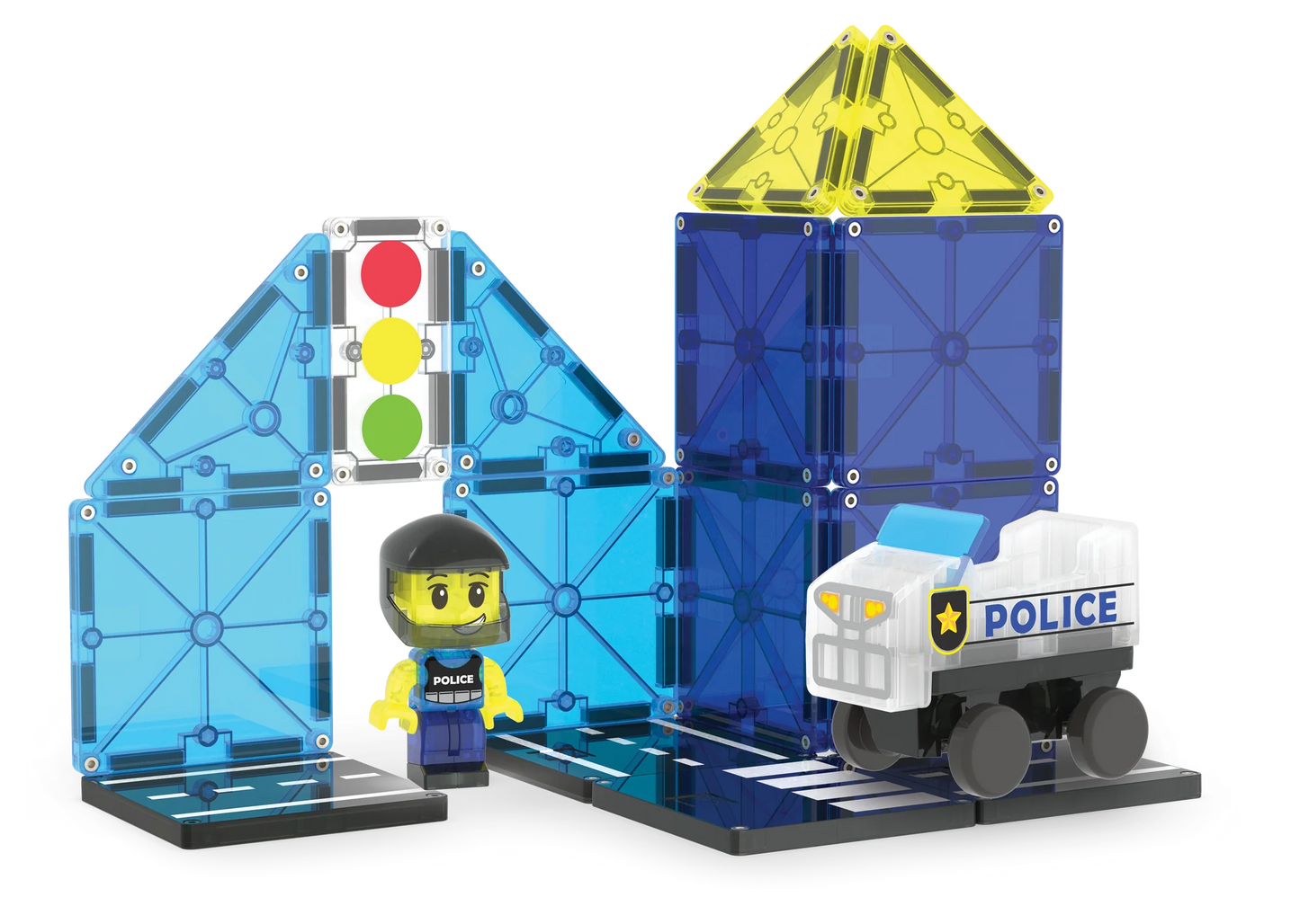 Magna-Tiles Police Patrol™ 20 Piece Set