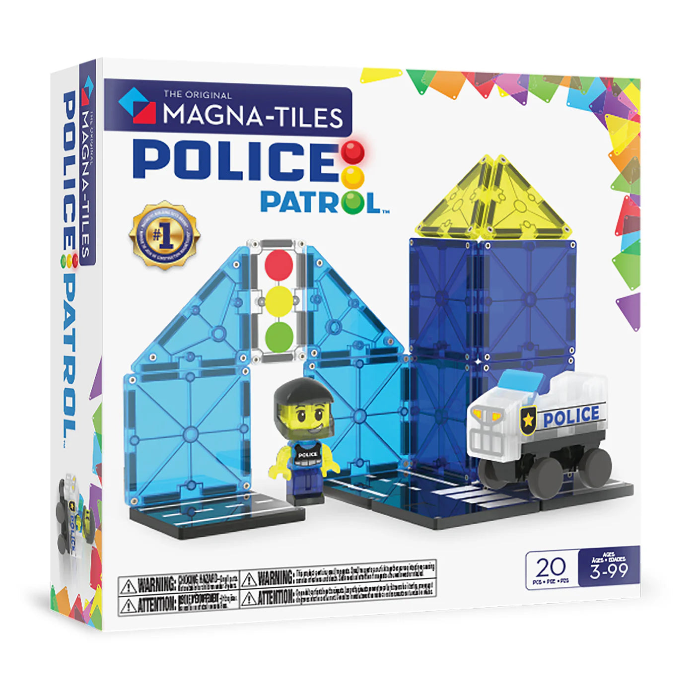 Magna-Tiles Police Patrol™ 20 Piece Set