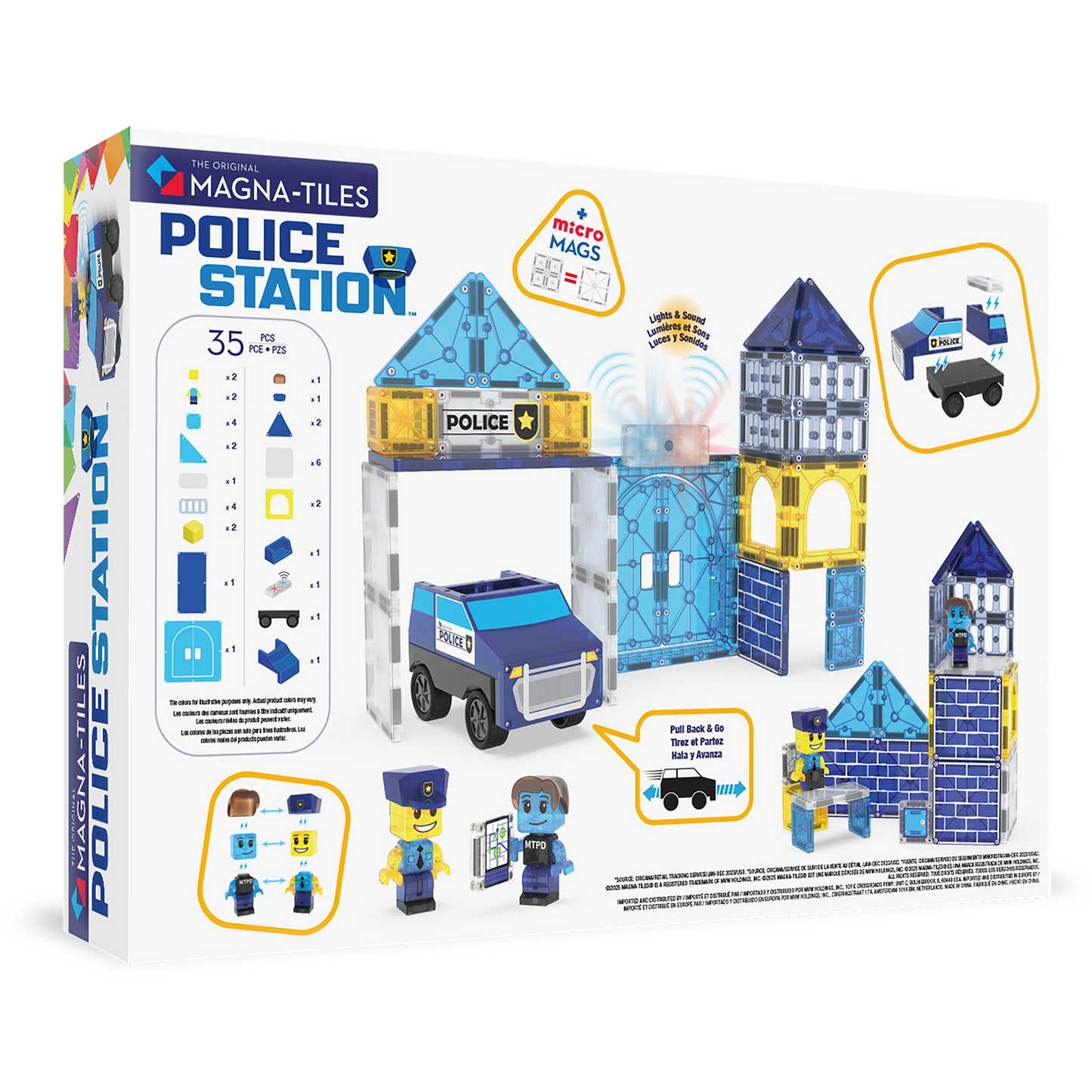 Magna-Tiles® Police Station 35 Piece Set