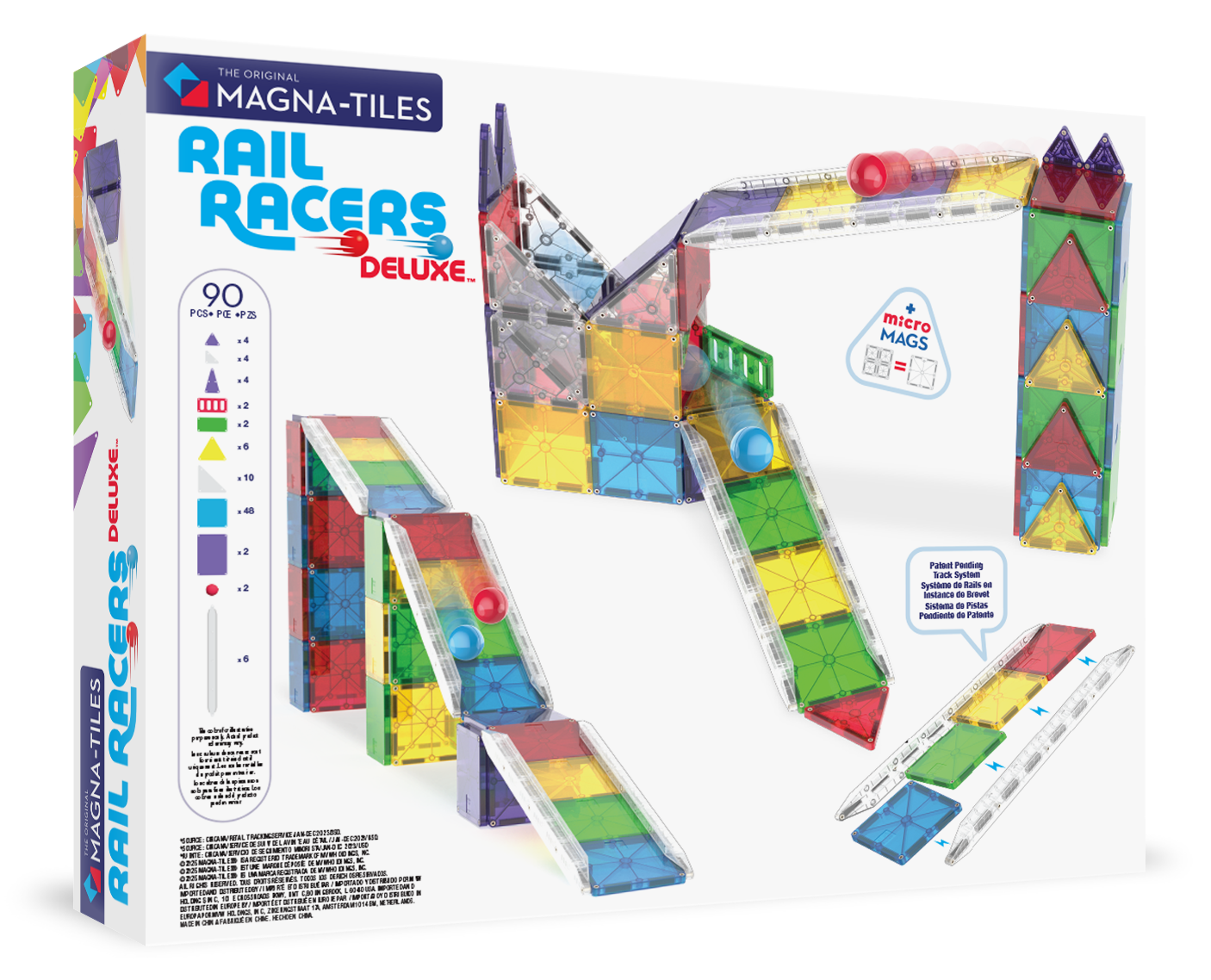 Magna-Tiles® Rail Racers Deluxe 90- Piece Set