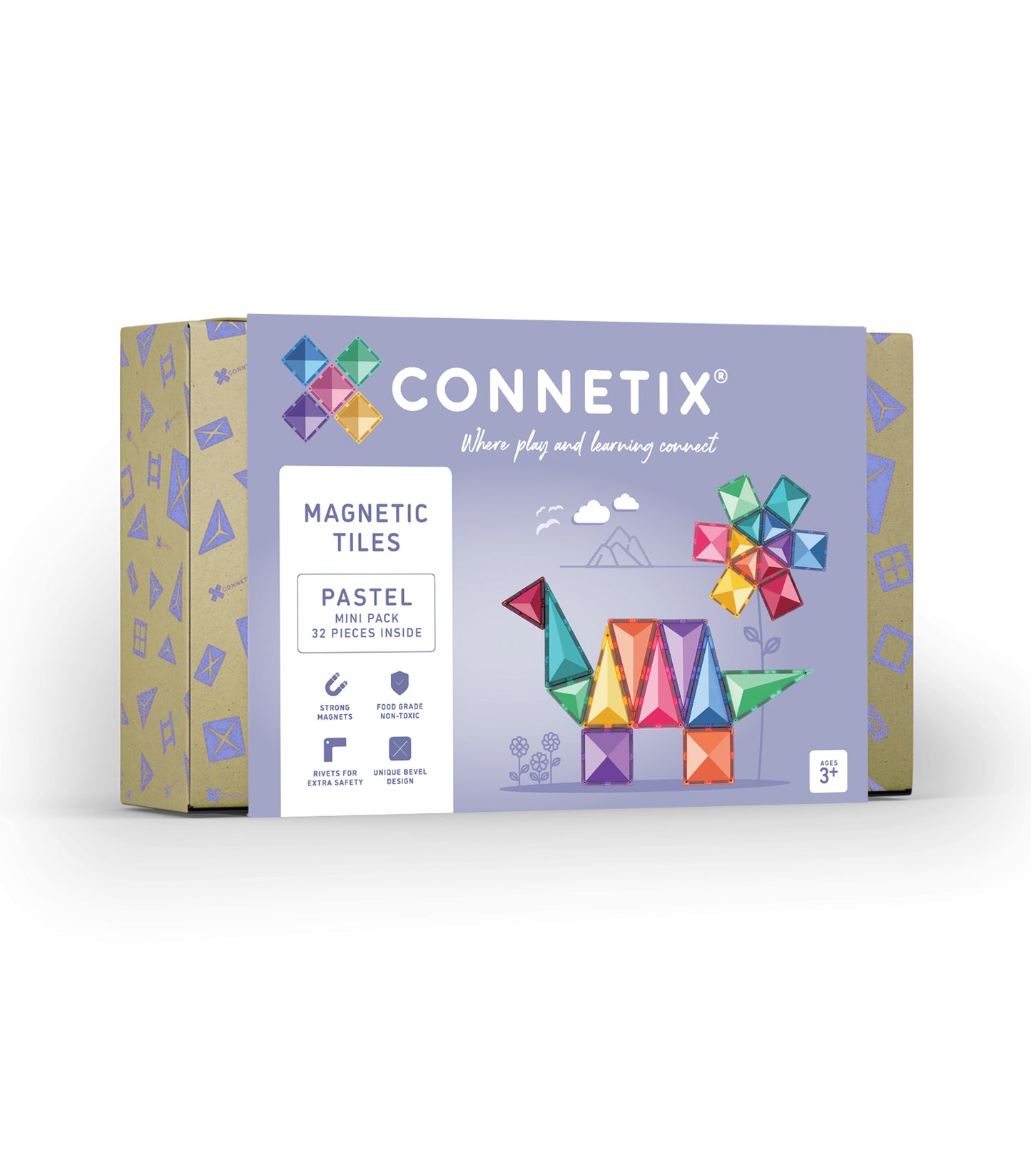 CONNETIX Tiles - Pastel Mini Pack 32 Pieces