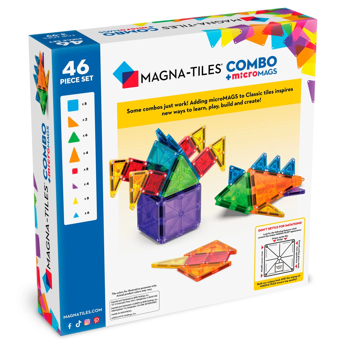 MAGNA-TILES® Combo 46-Piece Set