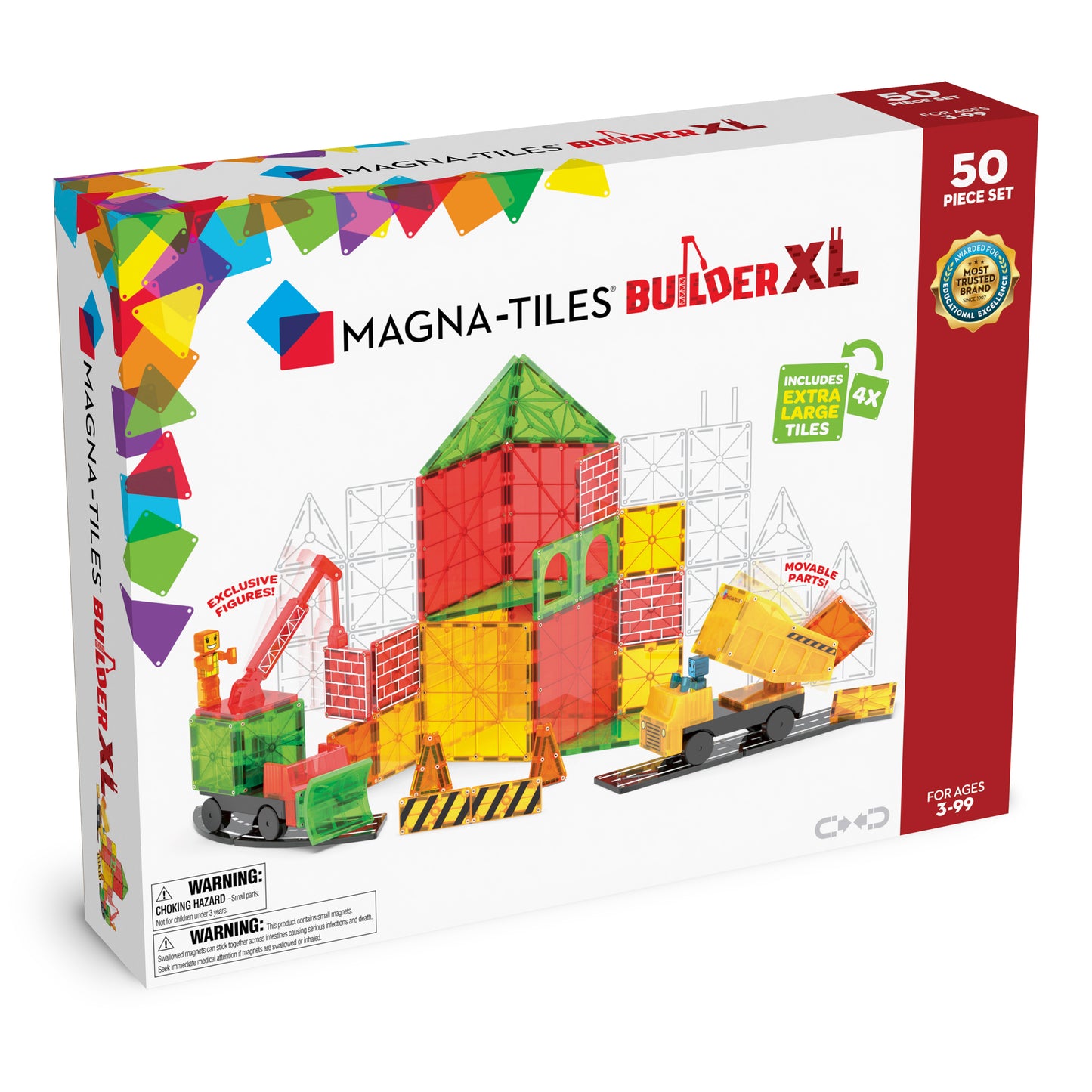 MAGNA-TILES® Builder XL 50-Piece Set