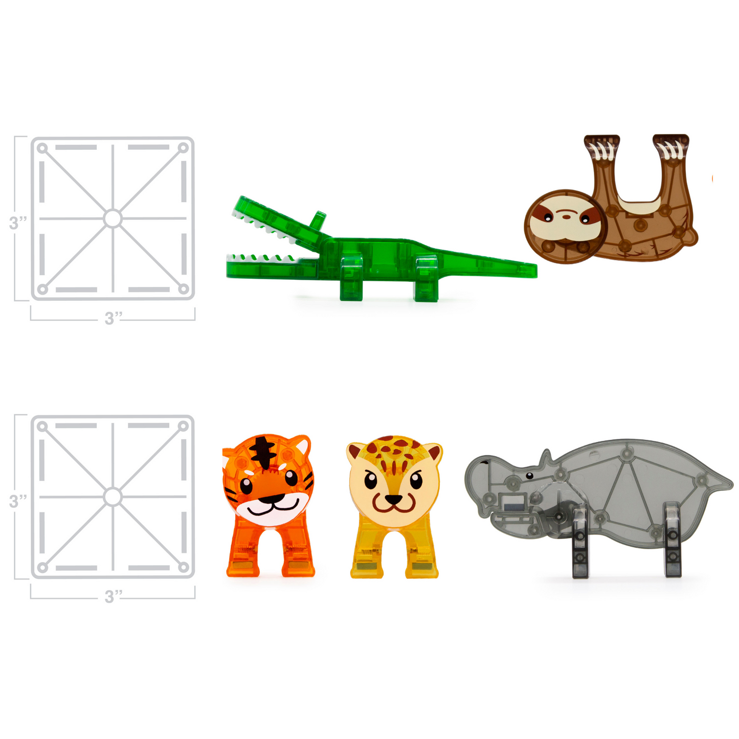 MAGNA-TILES® Jungle Animals 25-Piece Set