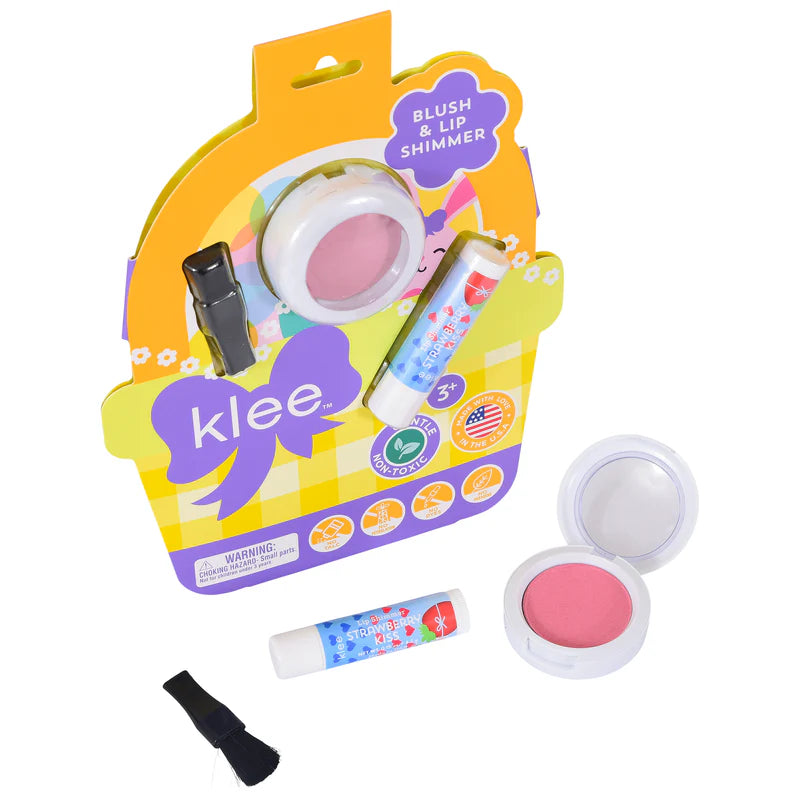 Klee Easter Blush and Lip Shimmer Set - Strawberry Pop