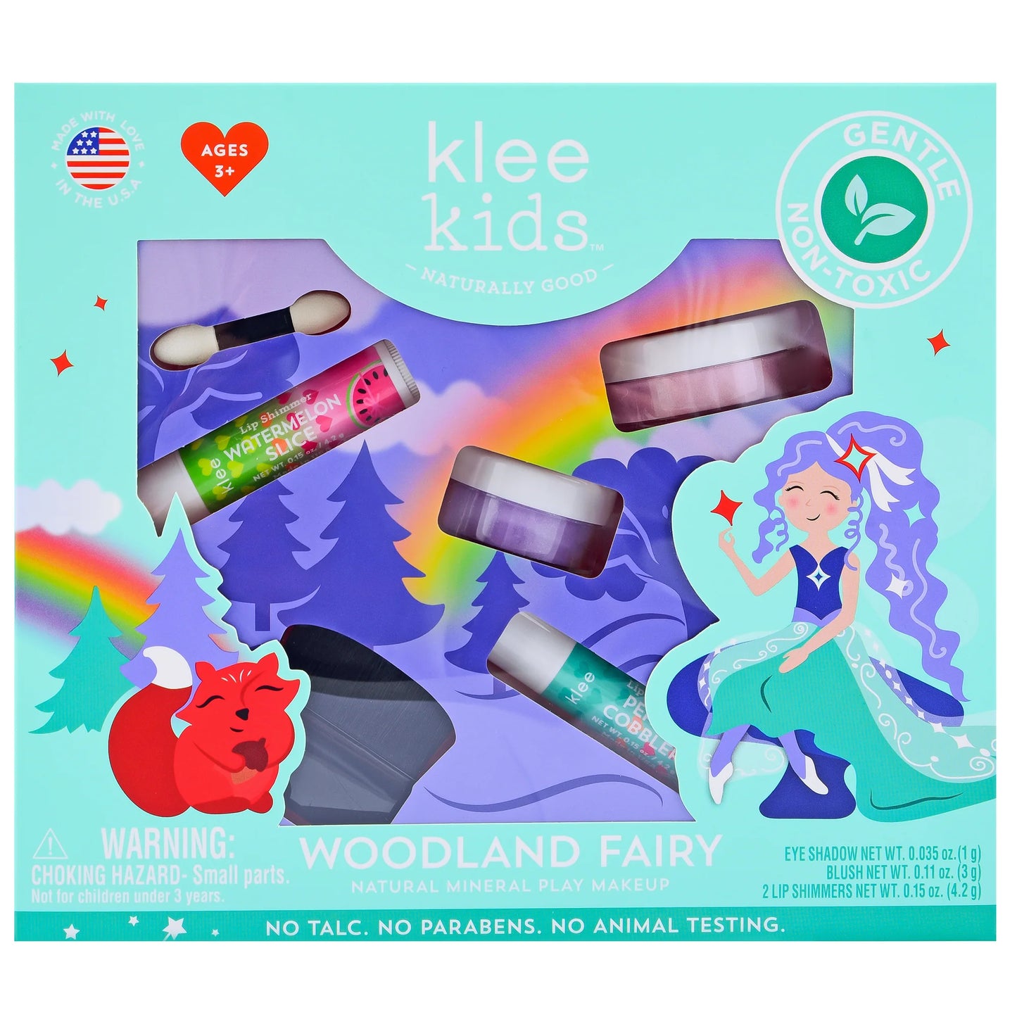 Woodland Fairy - Klee Kids Play Makeup Loose Powder Set