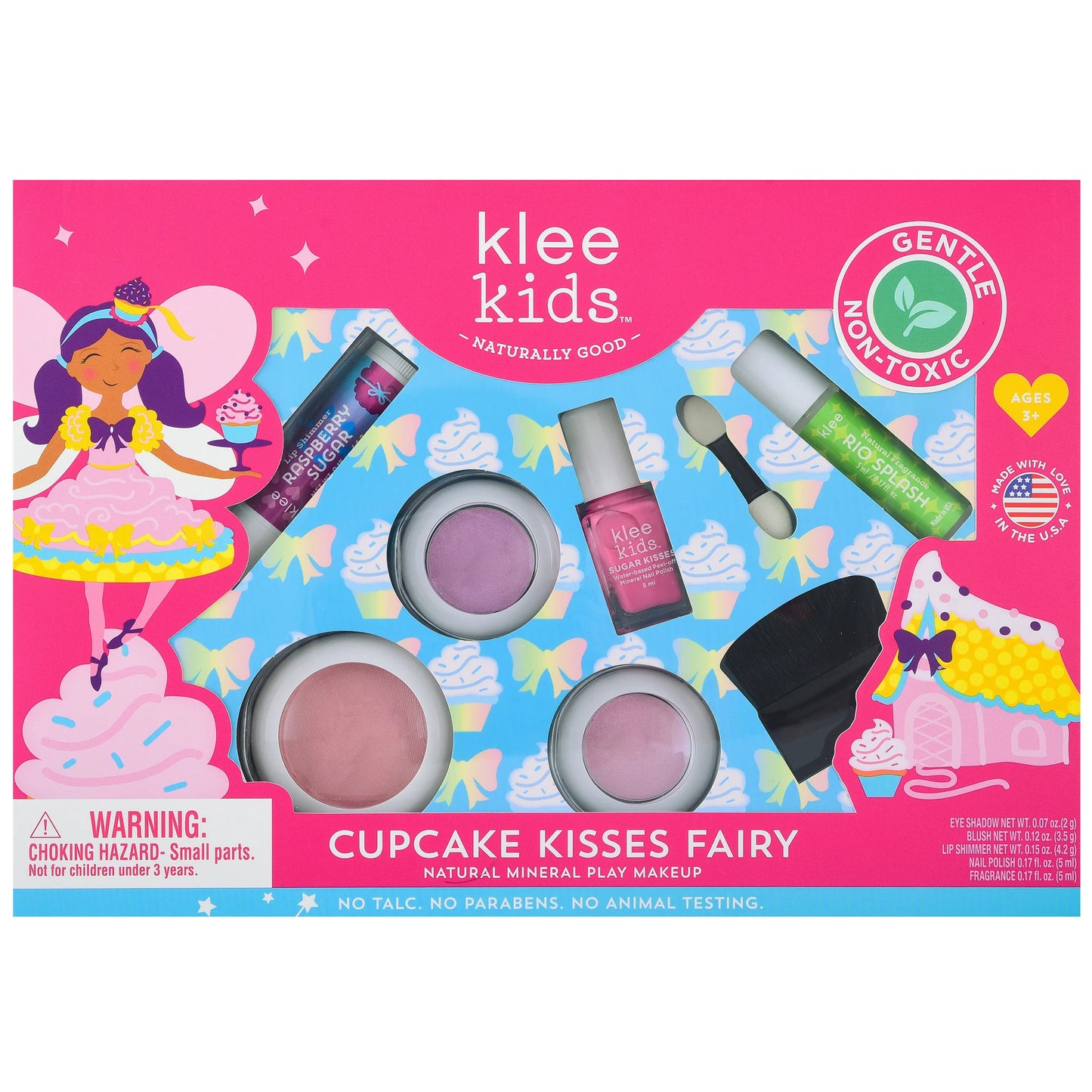 Cupcake Kisses Fairy - Klee Kids Natural Play Makeup Kit