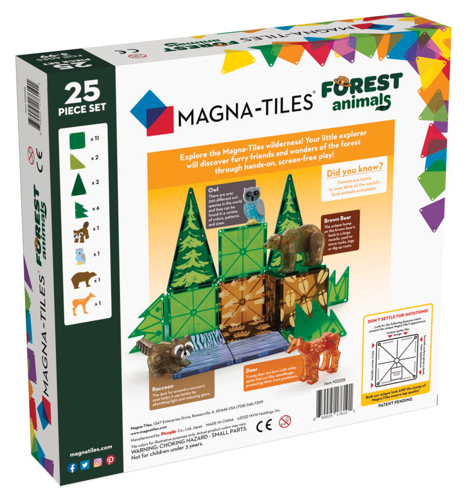 MAGNA-TILES® Forest Animals 25-Piece Set