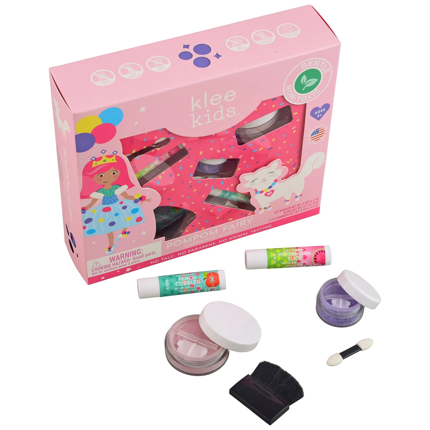 Pom Pom Fairy - Klee Kids Play Makeup Loose Powder Set