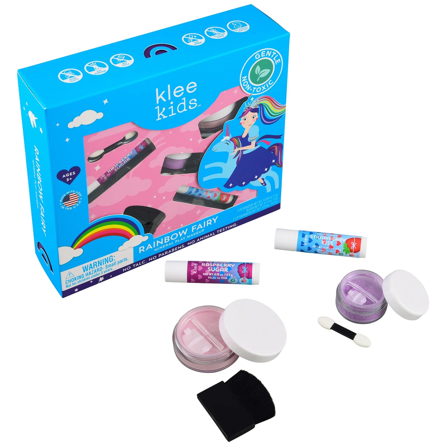 Rainbow Fairy - Klee Kids Play Makeup Loose Powder Set