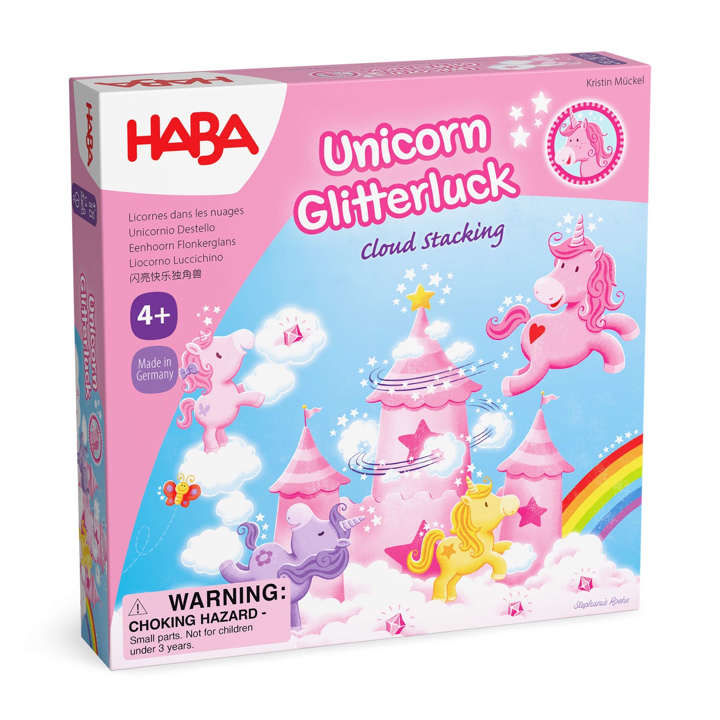 Unicorn Glitterluck-Cloud Stacking Game