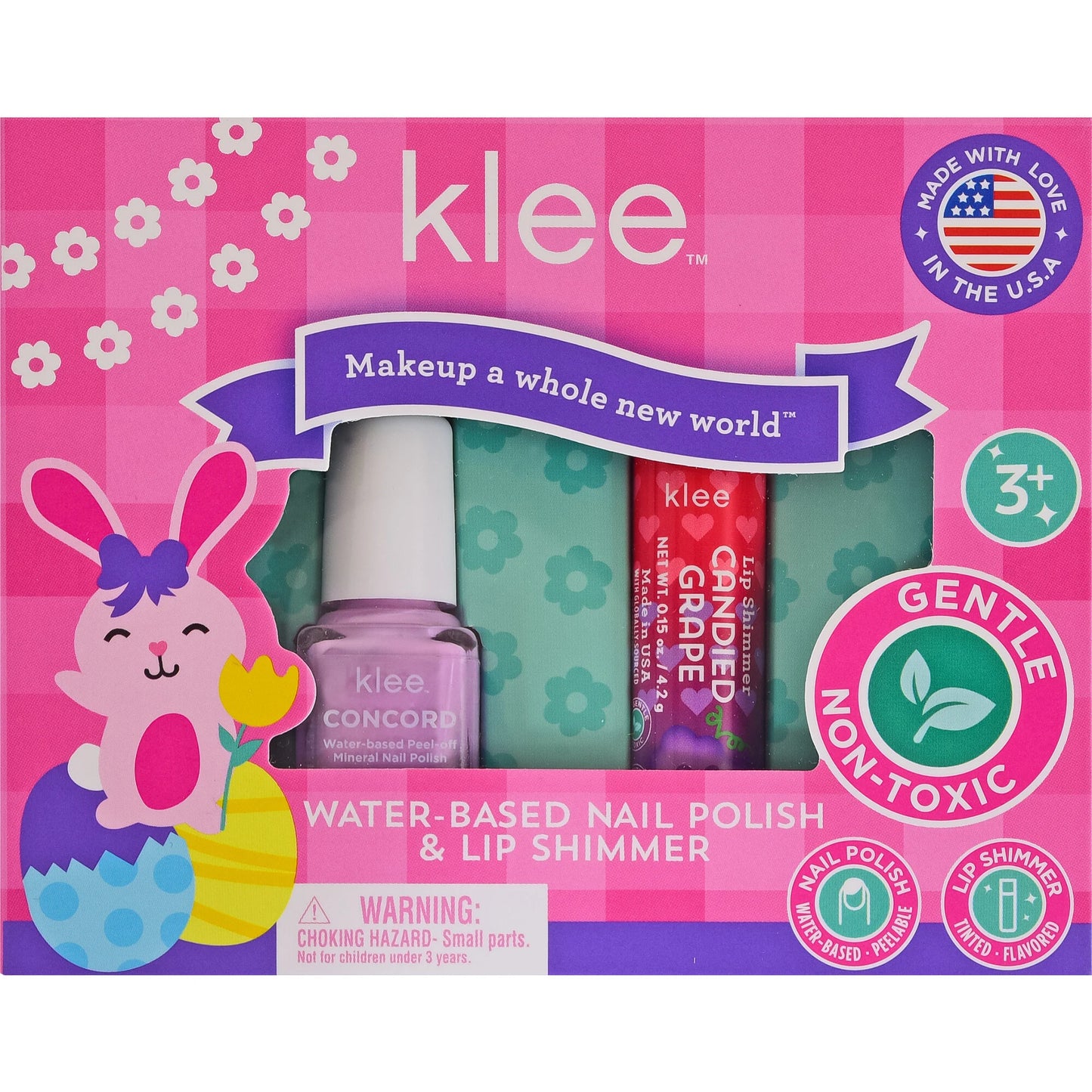 Easter Nail Polish and Lip Shimmer Duo - Skipping Purple