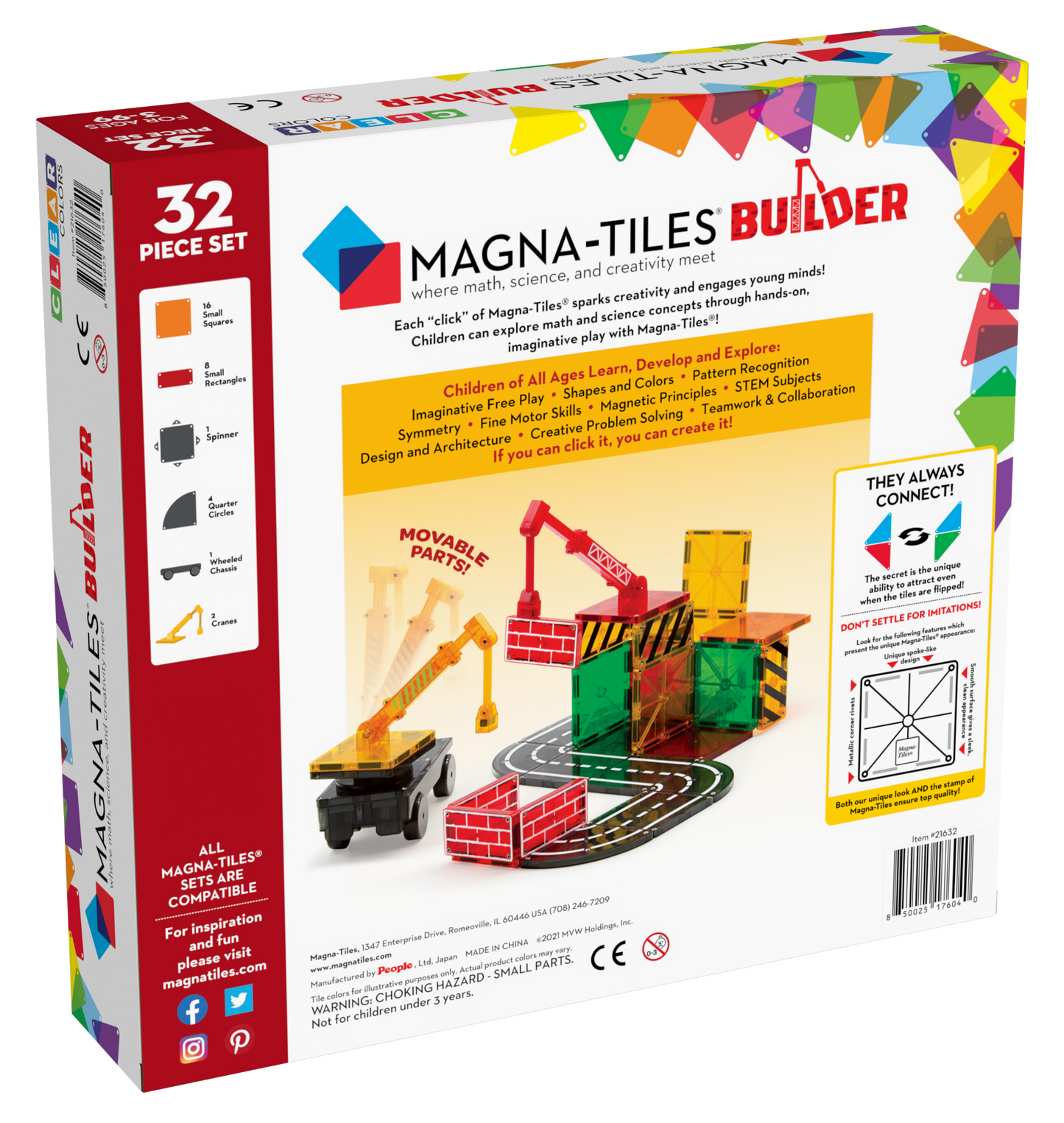 MAGNA-TILES® Builders 32-Piece Set