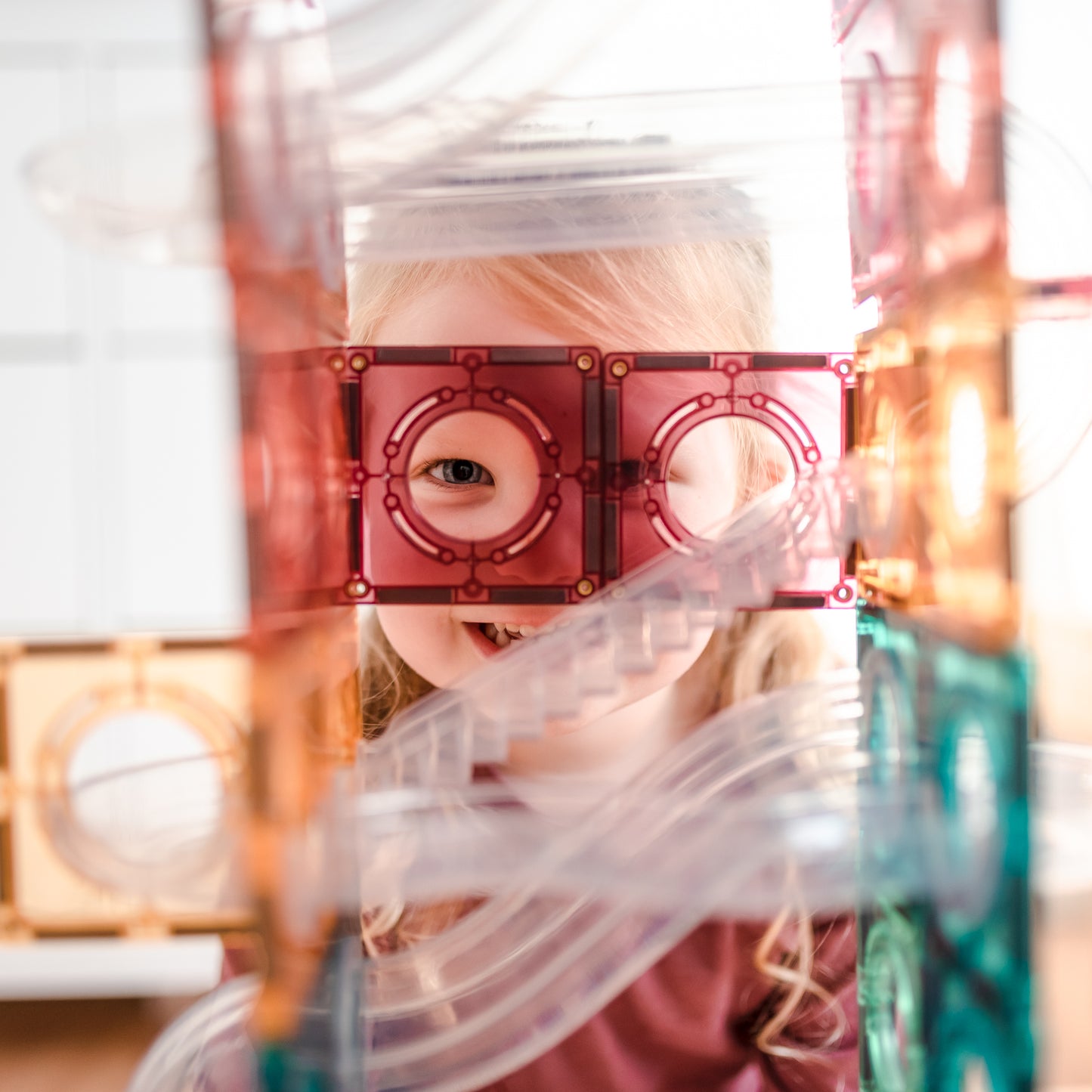 CONNETIX Tiles - Pastel Ball Run Pack 106 Pieces