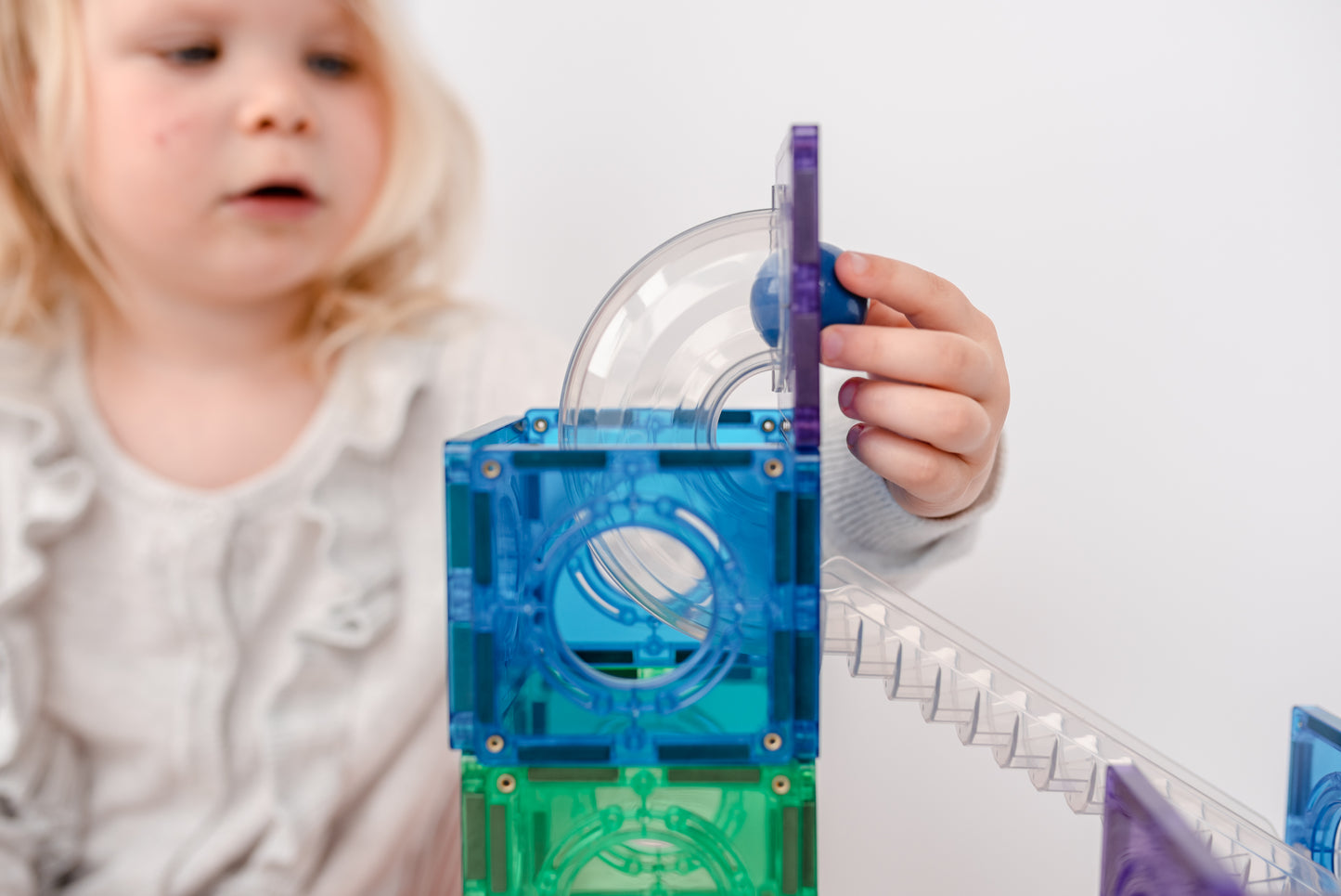 CONNETIX Tiles - Rainbow Ball Run Pack 92 pieces