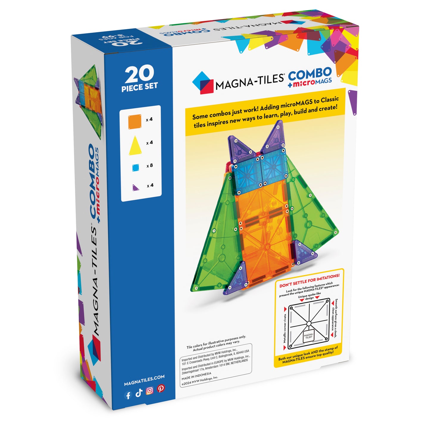 MAGNA-TILES®  Combo 20-Piece Set