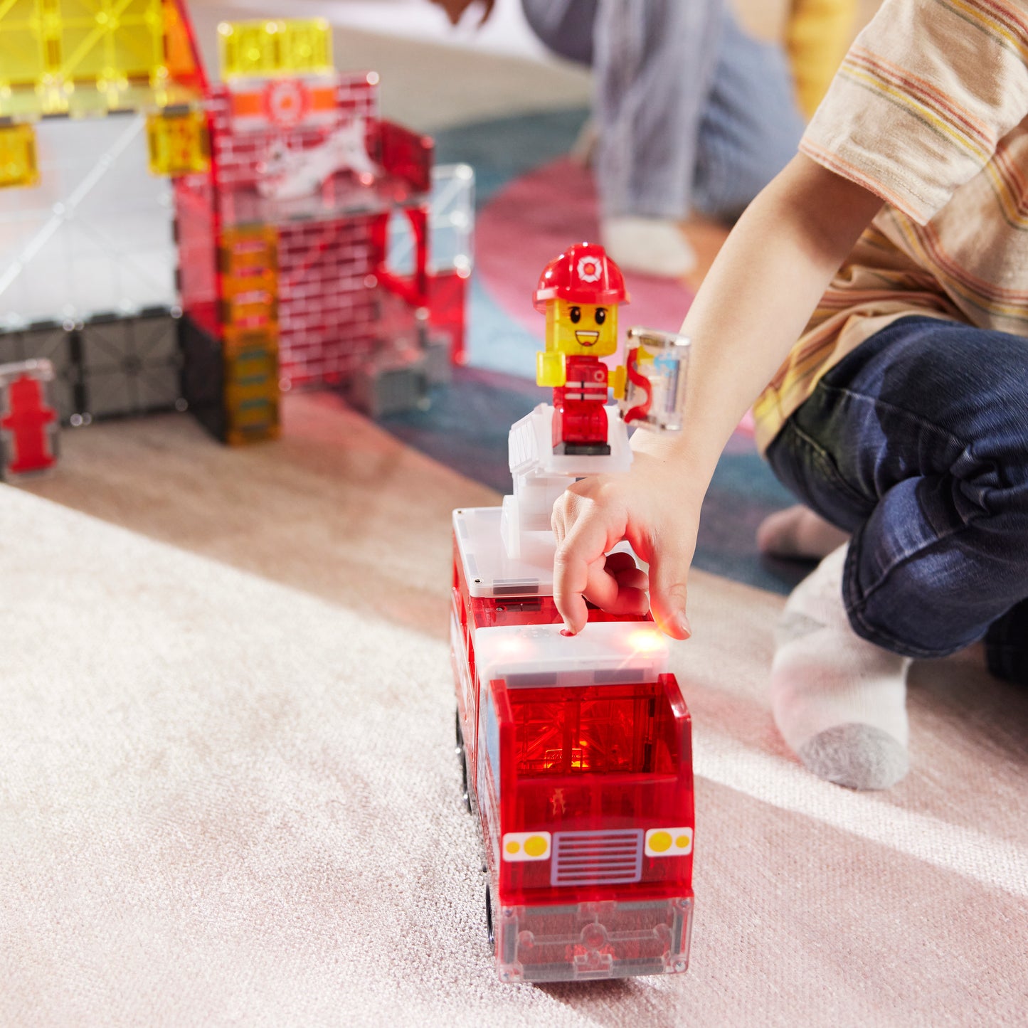 MAGNA-TILES® Fire Station 50-Piece Set