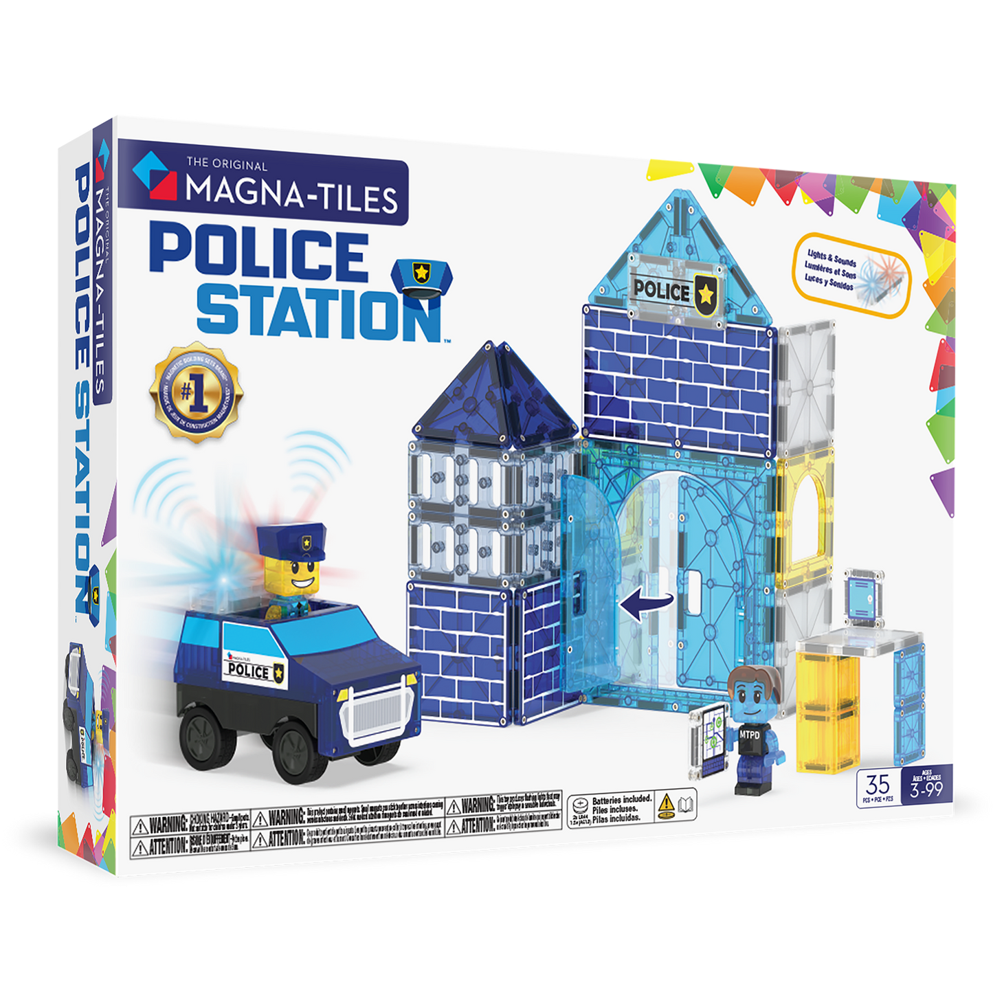 Magna-Tiles® Police Station 35 Piece Set