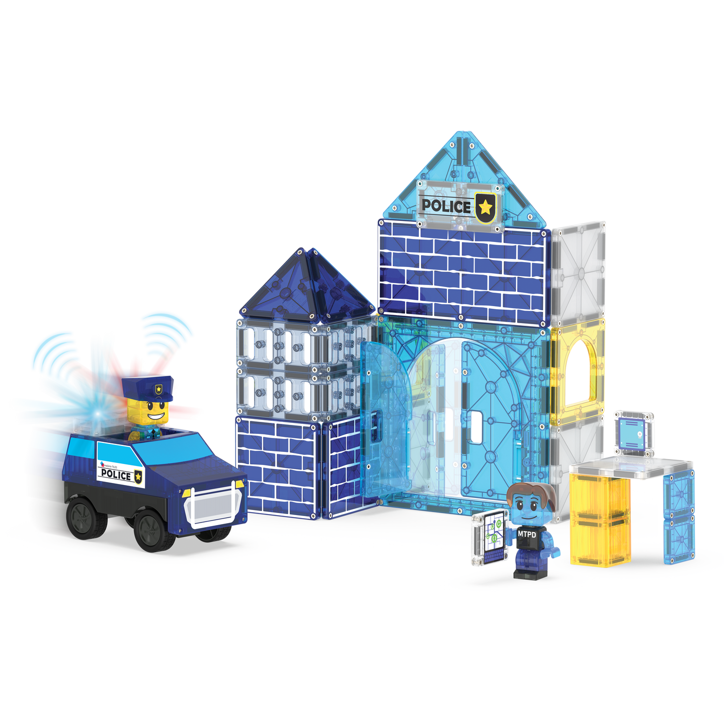 Magna-Tiles® Police Station 35 Piece Set