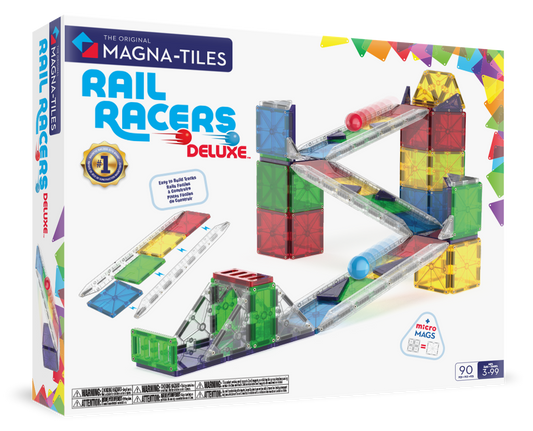 Magna-Tiles® Rail Racers Deluxe 90- Piece Set