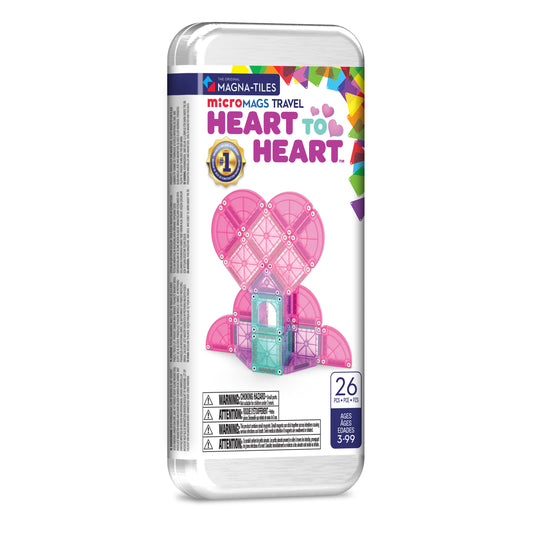MAGNA-TILES® microMAGS Heart to Heart 26-Piece Travel Set
