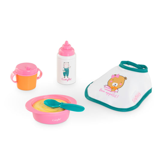 Small Mealtime Set-Pink for 12" dolls