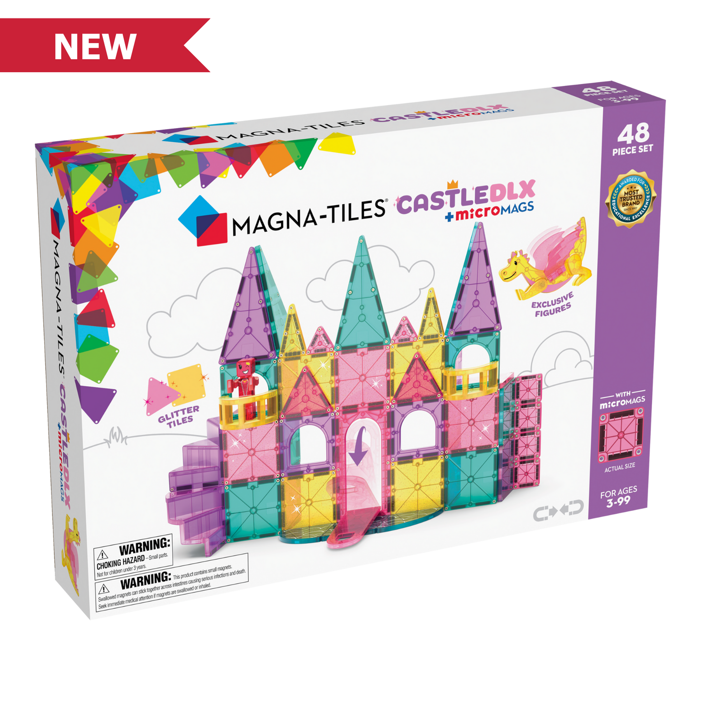 MAGNA-TILES® Castle DLX 48-Piece Set