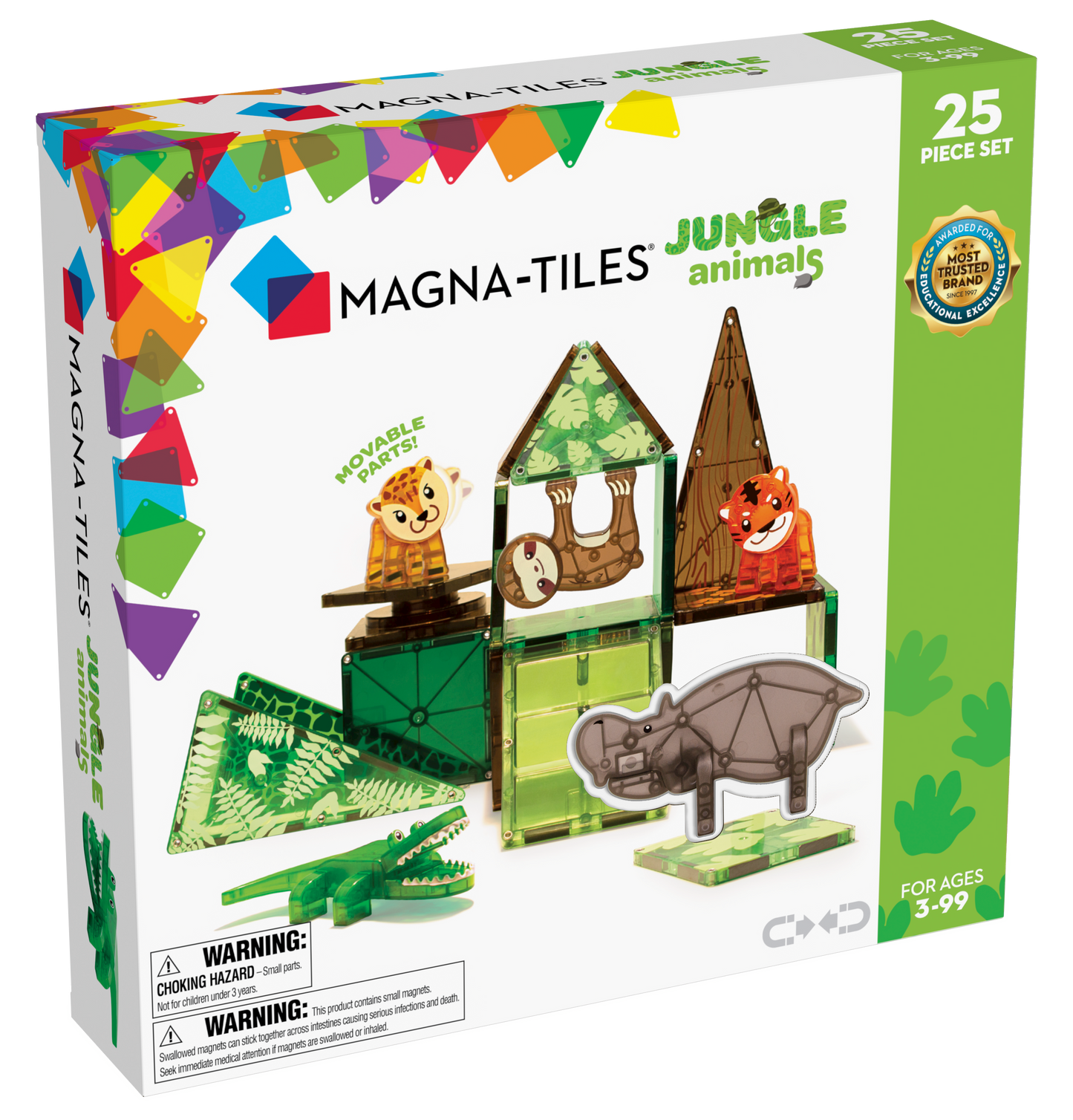 Magna-Tiles Jungle Animals 25-Piece Set