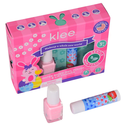 Easter Nail Polish and Lip Shimmer Duo - Hopping Pink
