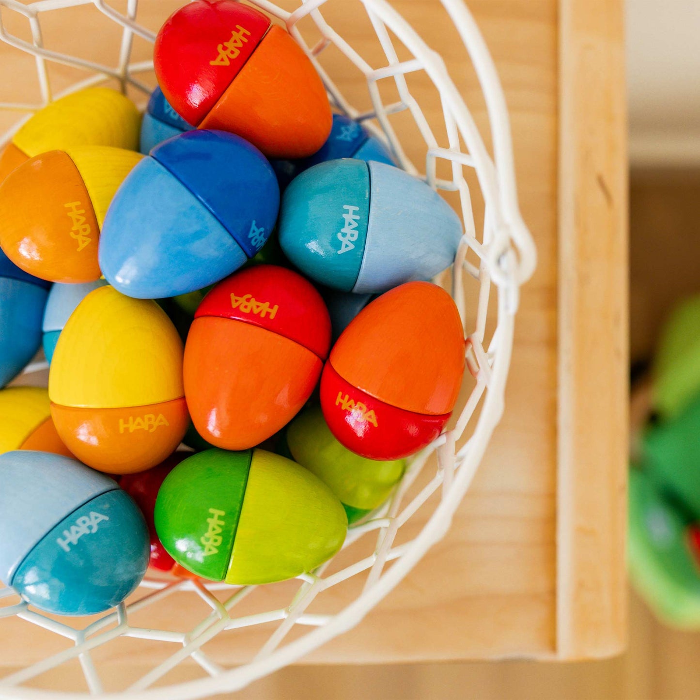 Set of 5 Musical Wooden Eggs