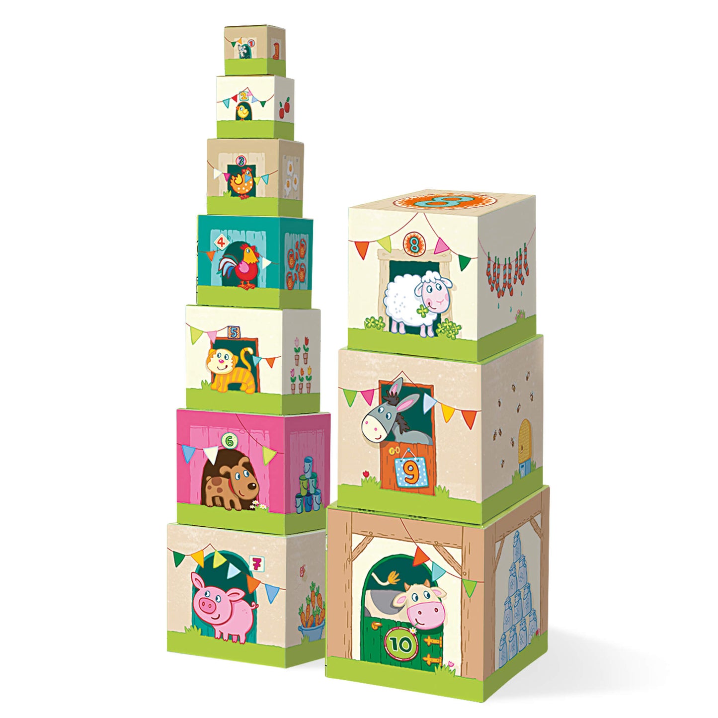 On the Farm Stacking & Nesting Cubes