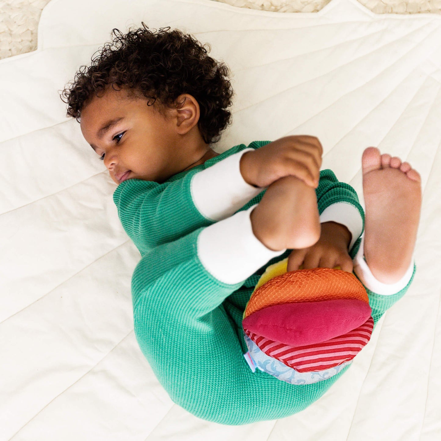 Rainbow Fabric Baby Ball