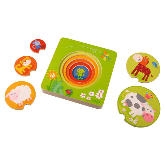 On The Farm 5-Piece Wooden Puzzle