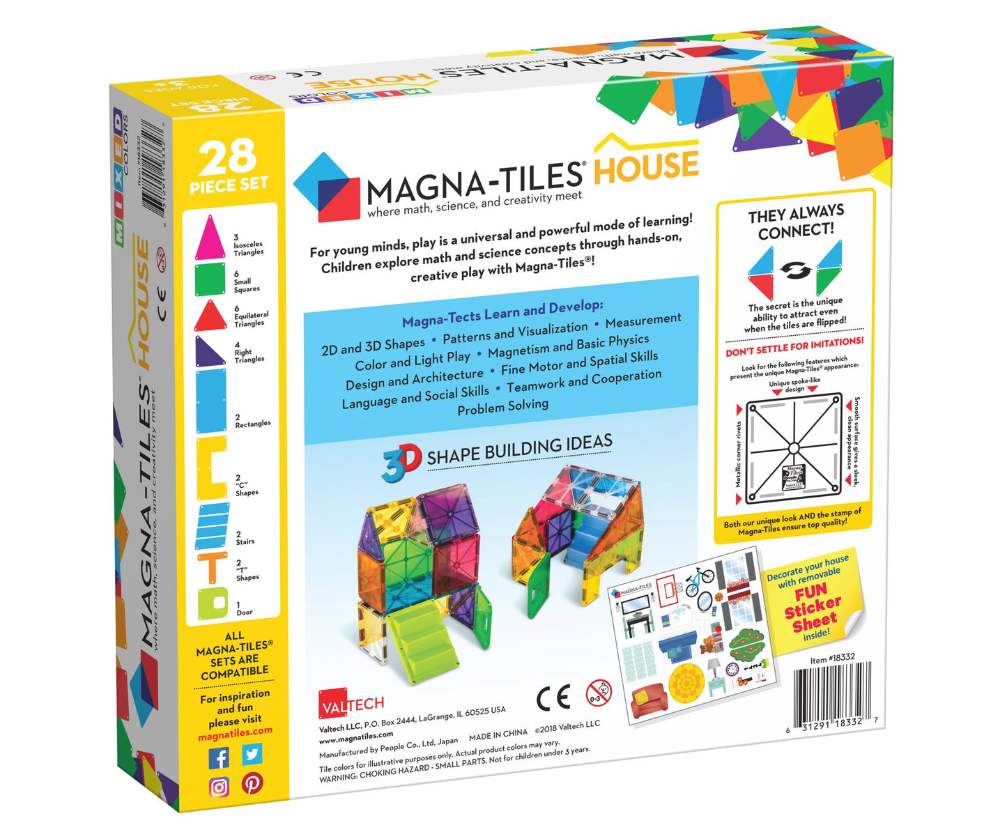 Magna-Tiles House 28-Piece Set