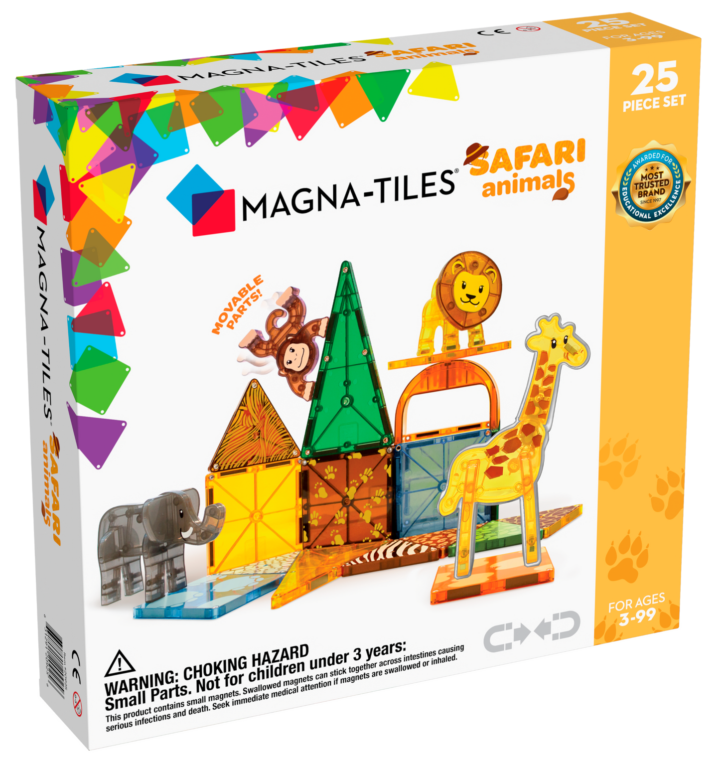 Magna-Tiles Safari Animals 25-Piece Set