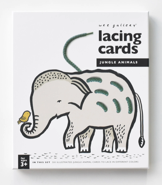Lacing Cards - Jungle Animals