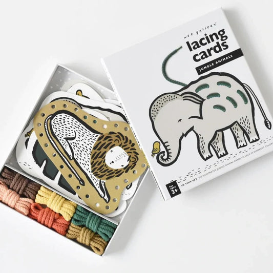 Lacing Cards - Jungle Animals